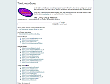 Tablet Screenshot of lively.co.uk